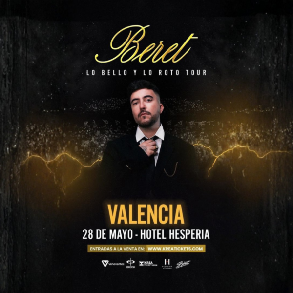 Beret se presenta en Valencia con su Tour “Lo Bello y Lo Roto”