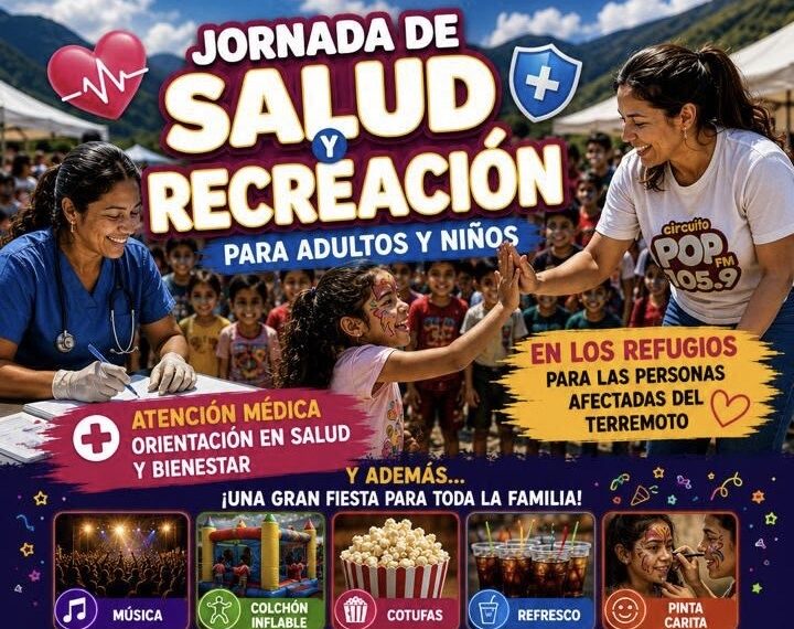Circuito Pop organiza Jornada de Salud y Recreación en la U.E. Napoleón Baute de Palo Verde