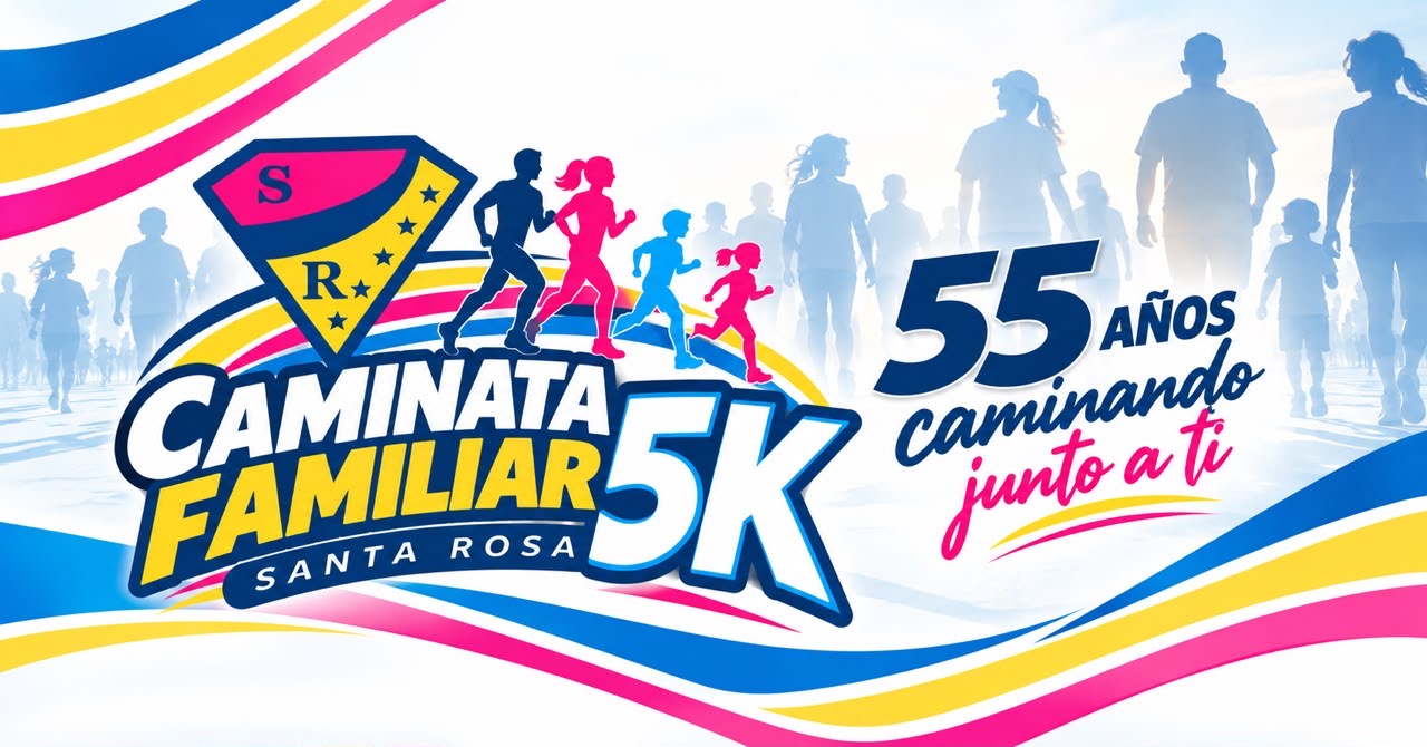 U.E Colegio Santa Rosa realizará Caminata Familiar 5K por sus 55 años el domingo 08 noviembre